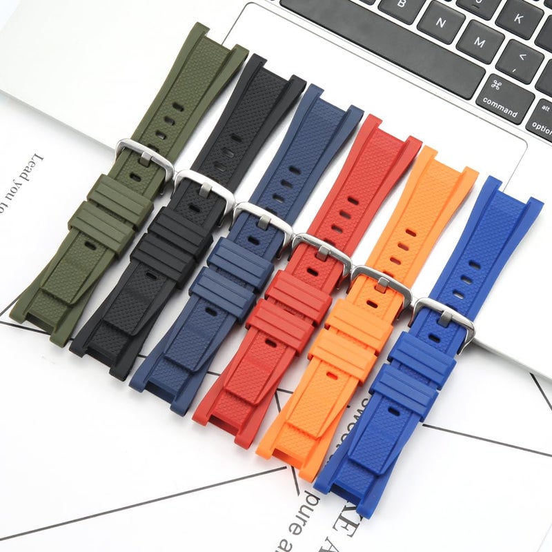 MCXGL Compatible with Gshock Resin strap Replacement for Casio GST-210 GST-W110 GST-W100 GST-S110 GST-S100 GST-B100 GST-S300 Watch band - Image 4